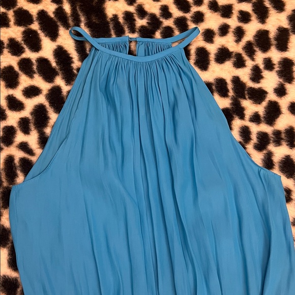 Ramy Brook Audrey Smocked Midi Dress Turquoise Small - Picture 11 of 15